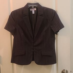 Brown pinstripe jacket